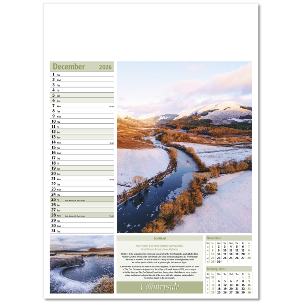 British Countryside Wall Calendar