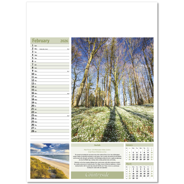 British Countryside Wall Calendar