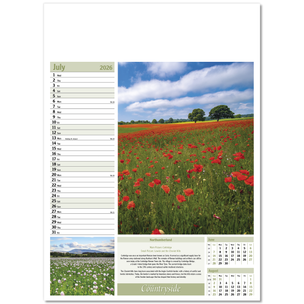 British Countryside Wall Calendar