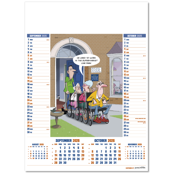 Cartoon Wall Calendar