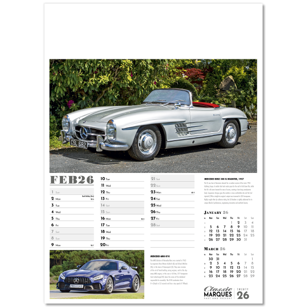 Collector's Cars Wall Calendar