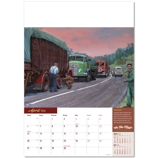 On the Move Wall Calendar