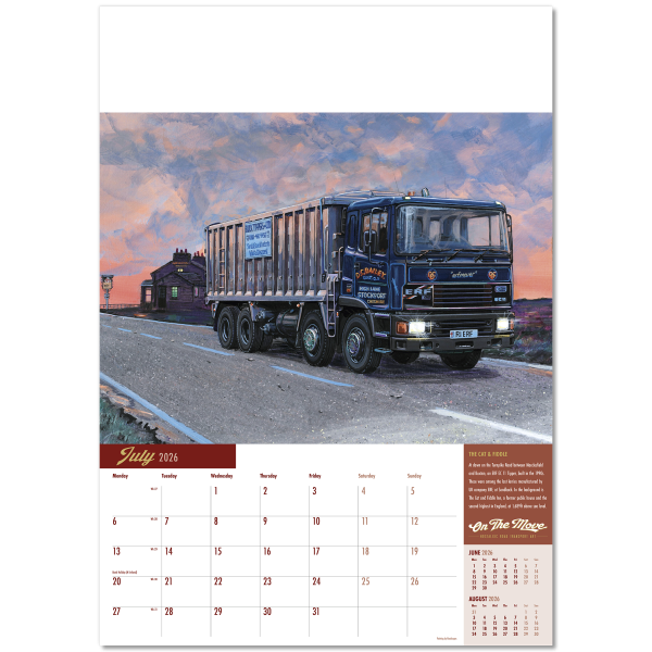 On the Move Wall Calendar