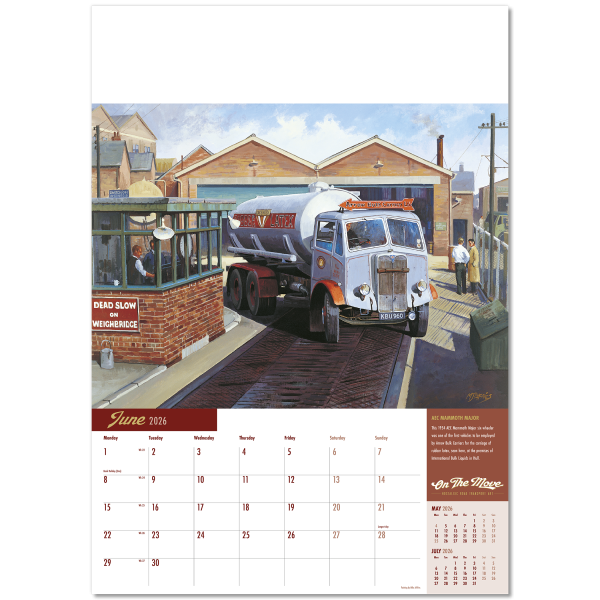 On the Move Wall Calendar