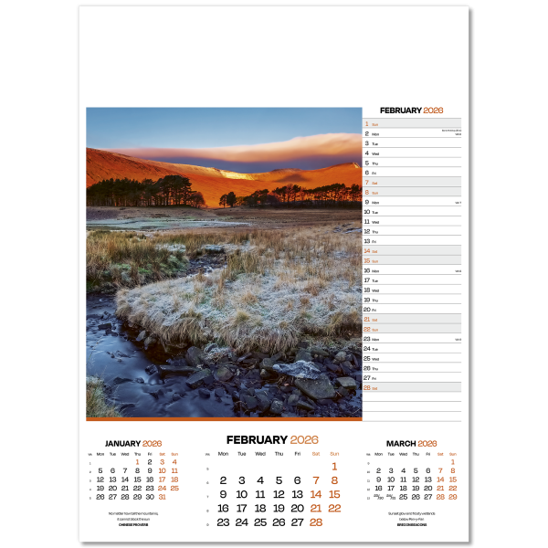 Dawn & Dusk Wall Calendar