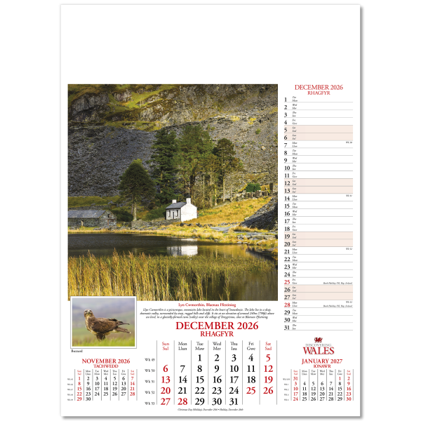 Discovering Wales Wall Calendar