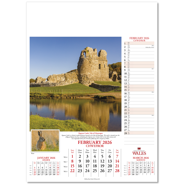 Discovering Wales Wall Calendar