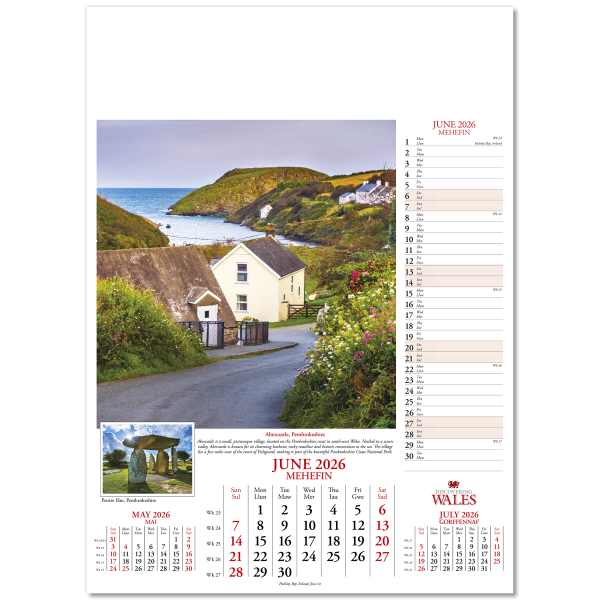 Discovering Wales Wall Calendar