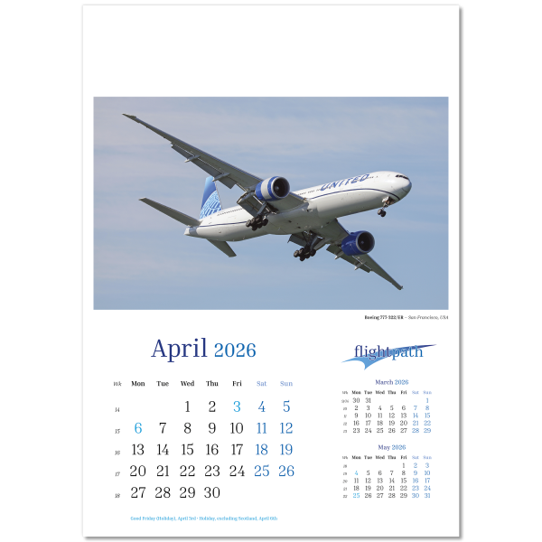 Flightpath Wall Calendar