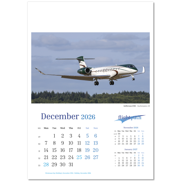 Flightpath Wall Calendar