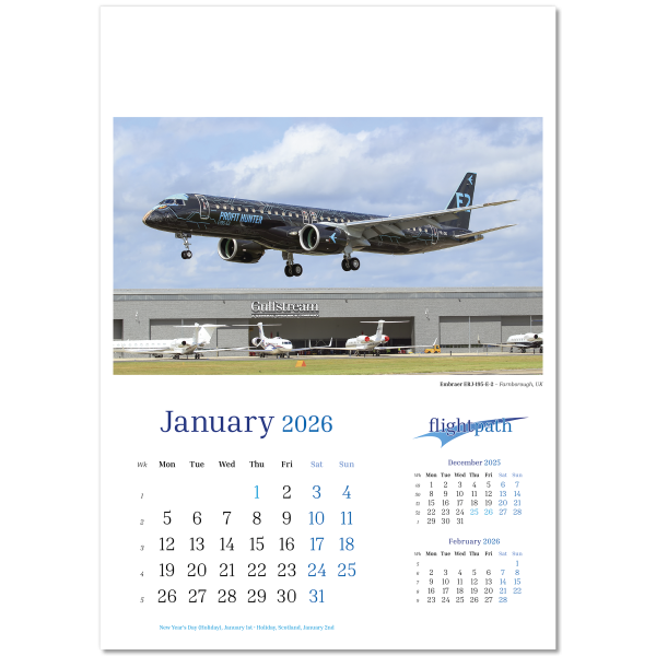 Flightpath Wall Calendar