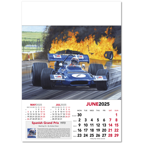 Grand Prix Wall Calendar