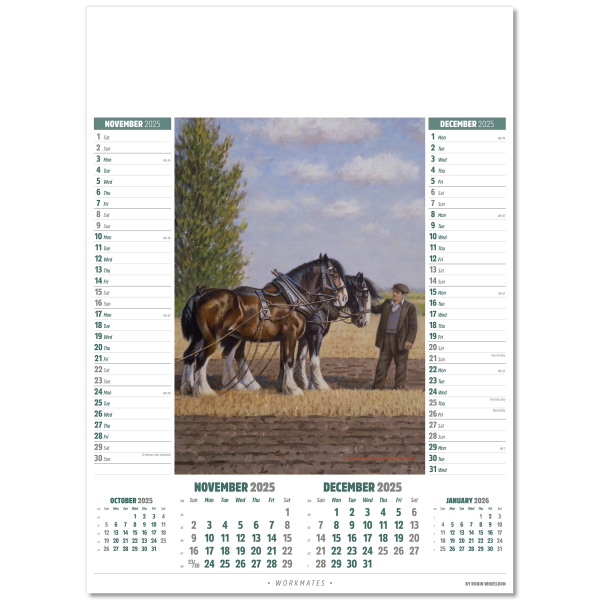 Horse Power Wall Calendar