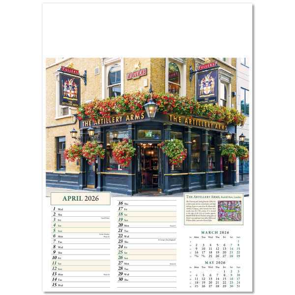 Classic Inns Wall Calendar