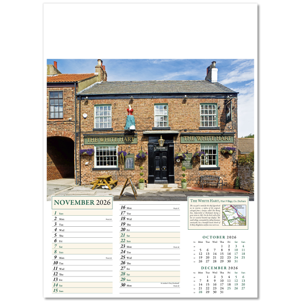 Classic Inns Wall Calendar