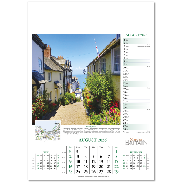 Touring Britain Wall Calendar