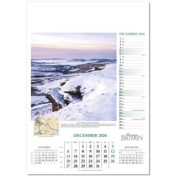 Touring Britain Wall Calendar