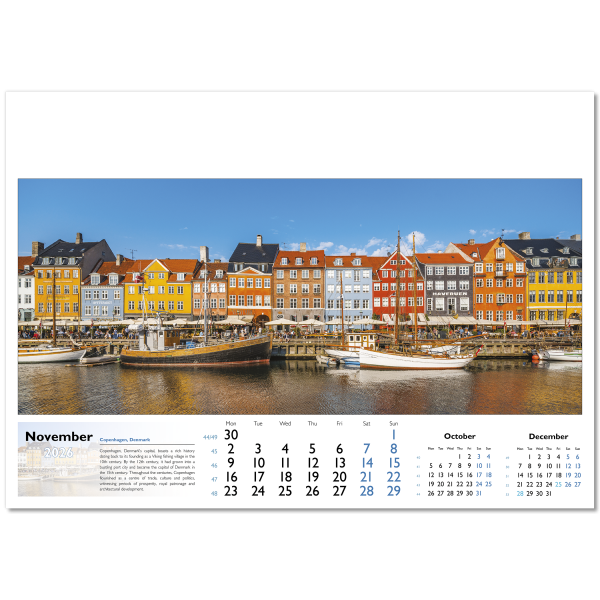 World in View Wall Calendar