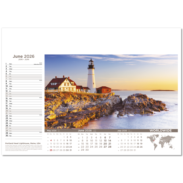 Worldwide Wall Calendar