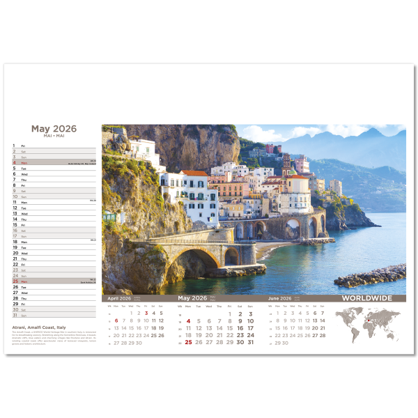 Worldwide Wall Calendar