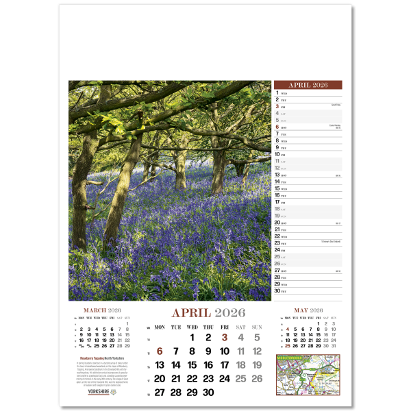 Yorkshire Glory Wall Calendar