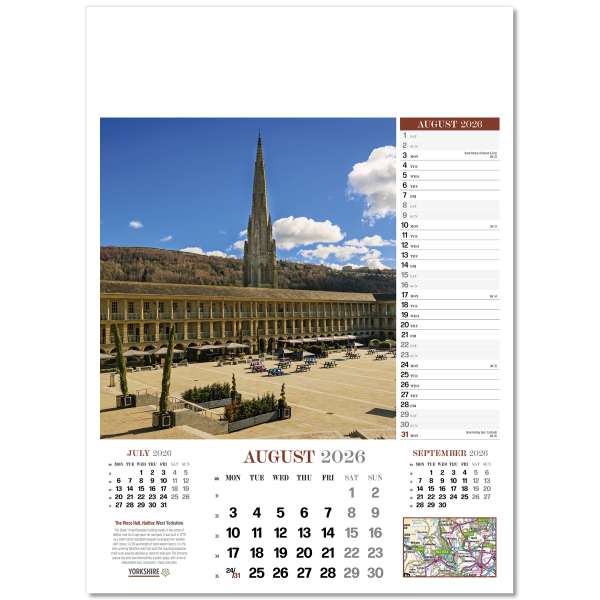 Yorkshire Glory Wall Calendar