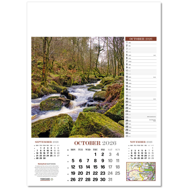 Yorkshire Glory Wall Calendar