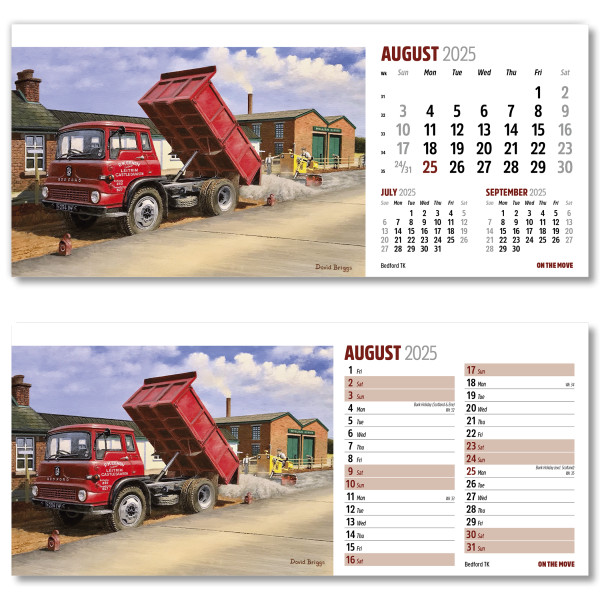 On the Move Desk Calendar