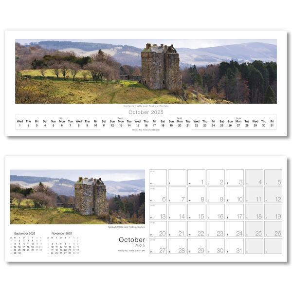 Images of Scotland Desk Calendar