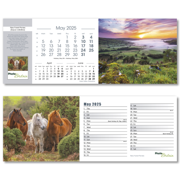 Photo Britain Desk Calendar