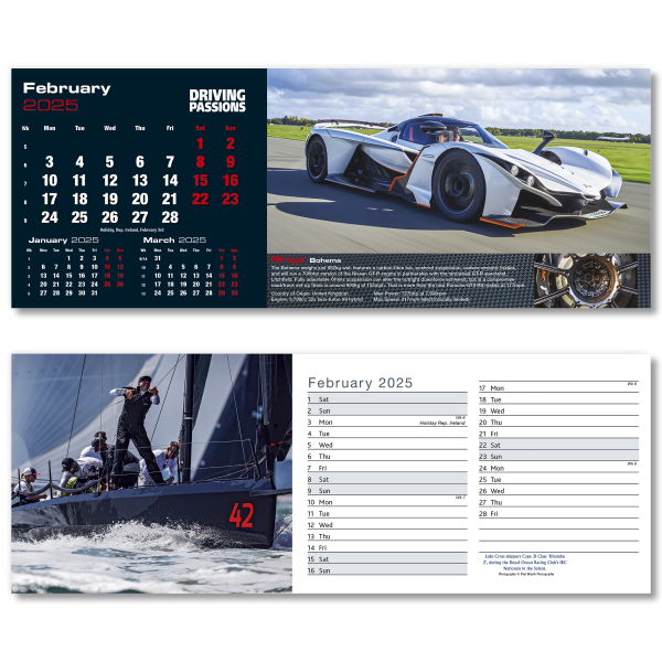 Top Speed Desk Calendar