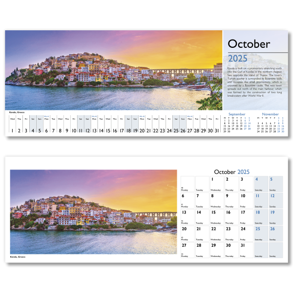 World in View Desk Calendar