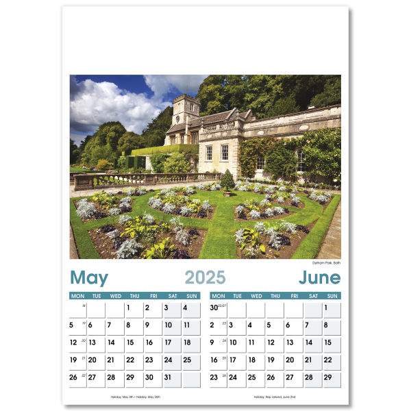 British Planner Wall Calendar - 7 Leaf