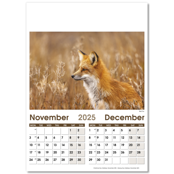 Rural Life Wall Calendar - 7 Leaf