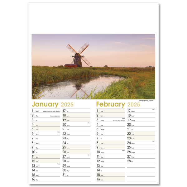 Aspects Wall Calendar - 7 Leaf