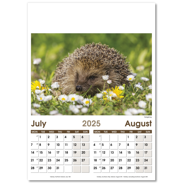 Rural Life Wall Calendar - 7 Leaf